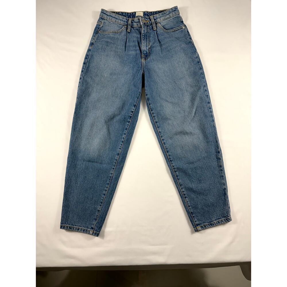 A New Day Jeans Women's Blue Denim 4/27 Cotton High Rise Ankle Mom Y2K - Picture 4 of 10